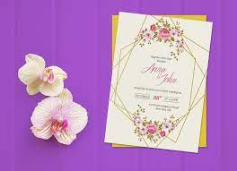 Download now #1 floral theme wedding invitation mockup psd. Free Wedding Invitation Card Mockup Psd Good Mockups