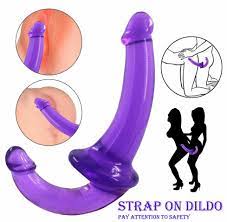 Buy Double Headed Strapless G Spot Penis dildo Double Ended For Couple |  Purple Online in India | Adulttoys-india