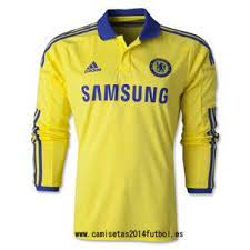Nueva Camiseta Del Chelsea Manga Larga Segunda 2014 2015 Camisetas Mangas Largas Chelsea