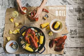 Let the lobsters rest for 5 minutes or so after cooking to allow the meat to absorb some of the moisture in the shell. Spicy Lobster Clam Boil Betty L