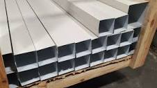 Plain Square Steel Downspout - Colors K&M Gutter Supply