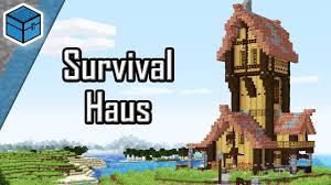 We also need a house so we have something to secure. Minecraft 1 14 Survivalhaus Bauen Deutsch Survival Haus Fur Minecraft 1 14 Bauen Youtube
