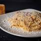 Fresh Pasta Carbonara and Crema Bruciata
