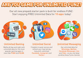 Unlimited data with 40gb at 5g • 4g lte speeds. U Mobile Unlimited Funz Prepaid Offers Free Unlimited Data For 10 Apps Including Pubg And Mlbb Soyacincau Com