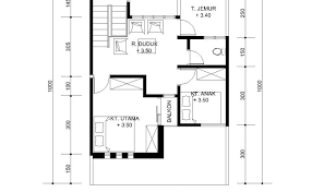 Denah dengan kamar tidur terletak. Denah Rumah 6 10 3 Kamar Lengkap Rancanghunian Cute766