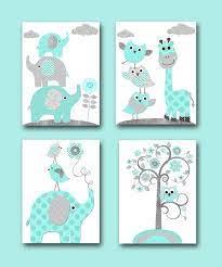Baby Boy Nursery Wall Decor Elephant Wall Decor Giraffe Wall Decor Digital Print Instant Downl Elephant Nursery Wall Decor Art Wall Kids Nursery Wall Decor Boy