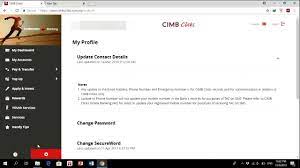 Customers may pay bills, enquire balance and conduct a cimb bank makes no warranties as to the status of this link or information contained in the website you are about to access. Cara Menukar Nombor Telefon Dalam Cimb Clicks Baru 2018 Youtube