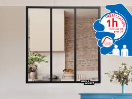 Verriere atelier exterieure double vitrage. Verriere D Atelier Aluminium Brun Doutte