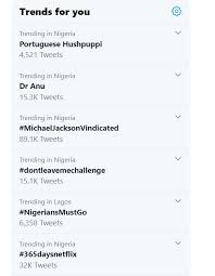Legit.ng news ★ the nigerian social media space has been buzzing since the decision of the federal government to suspend the usage of twitter in the following the suspension of twitter's operations in nigeria, the west african country has joined the list of nations that have restricted access to the. Michaeljacksonvindicated And Other Top Trending Twitter Hashtags Today Dnb Stories Africa