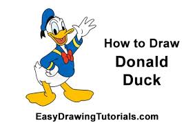Full video on my youtube. How To Draw Donald Duck Full Body Video Step By Step Pictures