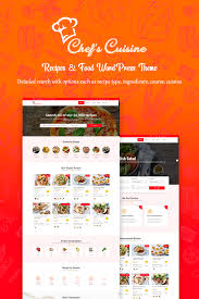 Chefs Cuisine Is A Wordpress Recipe Theme For Food Recipe And Cooking Blogs In 2020 Food Themes Cooking Blog Cuisine