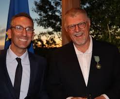 On a perfect April night, Deon Meyer became a knight