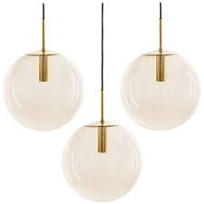 Limburg Pendant Lights Brass And Brown Glass Globes 1960s Glass Globe Pendant Light Pendant Light Fixtures Pendant Lighting