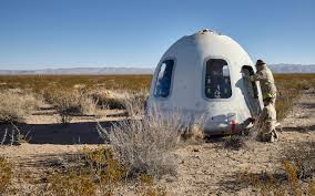 A crew capsule accommodating three or more astronauts launched by a rocket booster.the two vehicles lift off together and are designed to separate during flight. With Blue Origin Passengers Set Suborbital Tourism Arrives After Decades Of Work Nasaspaceflight Com