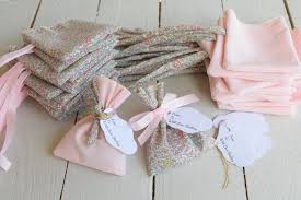 Liberty Katie And Millie Pastel Baptism Wedding Ballotins Personalized Labels Poches Sachet Dragees Ballotins Wedding Gift Boxes Handmade Gifts