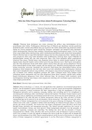Begitu juga di dalam pengurusan islam, objektif pengurusan merupakan sesuatu yang sangat penting kerana menggariskan hala tuju yang akan dicapai oleh organisasi. Pdf Nilai Dan Etika Pengurusan Islam Dalam Pembangunan Teknologi Hijau