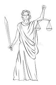Drawing color statue of liberty in new york, usa. Lady Justice Vector Illustration Of Lady Justice Ad Justice Lady Illustration Vector Ad Lady Justice Drawings Tattoo Drawings