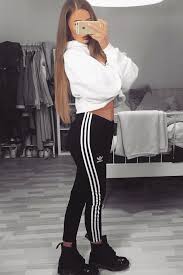Black And White Pants Outfit Ideas 36 Adidas Pants Outfit Ideas Super Combo Of Comfort And Beauty Adidas Pants Outfit Adidas Leggings Outfit Adidas Outfit