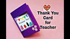 Maybe you would like to learn more about one of these? Handmade Teacher S Day Card Easy Handmade Greeting Card Diy Gift Idea Youtube