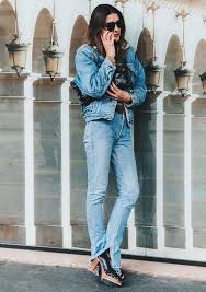 Black And Blue Split Denim Jacket The 5 Must Have Jacket Styles For Spring Fashion Gone Rouge Denim Fashion Vintage Denim Jacket