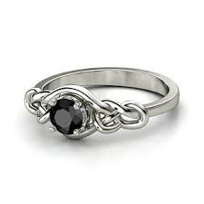 House Stark Hers 1 083 His 806 White Gold Halo Rings White Gold Rings Black Diamond Jewelry