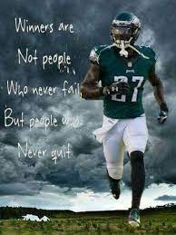 Word Of Inspiration By 27 Philadelphia Eagles Football Philadelphia Eagles Fans Eagles Football