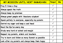 ramadan good deeds chart google search islam ramadan