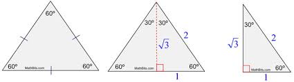 A/c = sin (30°) = 1/2 so c = 2a b/c = sin (60°) = √3/2 so b = c√3/2 = a√3 also, if you know two sides of the triangle, you can find the third one from the pythagorean theorem. Special Right Triangle 30 60 90 Mathbitsnotebook Geo Ccss Math