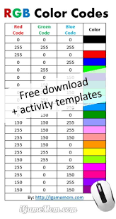 Rgb Color Code Table Free Download Coding For Kids Kids Learning Activities Science Activities For Kids