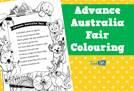 Advance australia fair, national anthem of australia, adopted on april 19, 1984. Advance Australia Fair Colouring Teacher Resources And Classroom Games Teach This