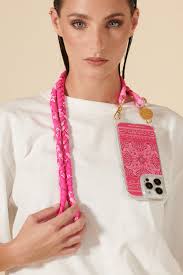 Della pink braided cord