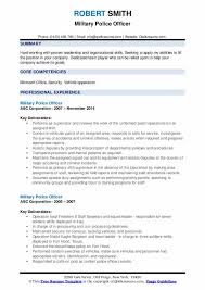 Maybe you would like to learn more about one of these? Military Police Officer Resume Samples Qwikresume