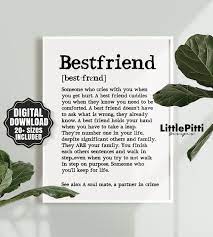 Best Friend Gift Ideas Best Friend Gift Funny Bestfriend Gift Idea Bestfriend Definition Bestfriend Present Bestfriend Print Wall Decor In 2021 Best Friend Gifts Presents For Best Friends Best Friend Definition