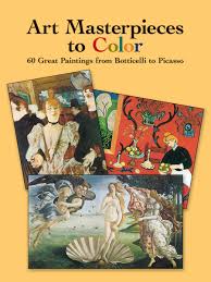Download Art Masterpieces To Color 60 Great Paintings From Botticelli To Picasso Dover Art Coloring Book Marty Noble 8601300295954 Amazon Com Books