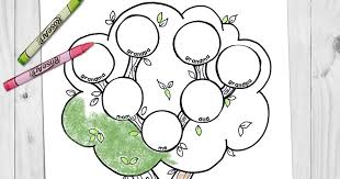 Free downloadable family tree chart with pink or blue lettering sugardoodle.net: A Year Of Fhe Lds Coloring Page My Family Tree
