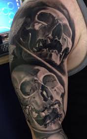 See the evil, hear the evil, sing the evil! Bloody Blue Prag Tattoo Spirit
