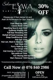 She does make up for parties, bridal, photo shoot, and hair make up for. Salon Eywa Ladies Only Eywabeauty Twitter