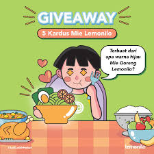 Mie goreng adalah salah satu varian yang paling disukai orang karena rasanya memang enak dan mudah dikreasikan. Lemonilo Giveaway Time Berhadiah 5 Kardus Mie Lemonilo Lemonizen Yuk Buktikan Kamu Lemonizen Sejati Dengan Menjawab Pertanyaan Di Gambar 5 Lemonizen Yang Terpilih Akan Mendapatkan Masing Masing 1 Kardus Mie