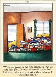Mountain Vacation Instead Of Beach Far Side Cartoons Gary Larson Cartoons Far Side Comics