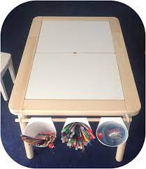 ikea hack avec table d enfant flisat et pots bygel ikea hack avec table d enfant flisat et pots bygel more the post ik ikea kids table toy rooms ikea hack kids