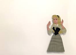 Briar Rose Hands Up Sleeping Beauty Disney Original Production Cel