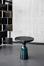 Cymble pedestal coffee table safavieh color: Bell Coffee Table Steel Glass Blue Architonic