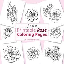Maybe you would like to learn more about one of these? Free Printable Rose Coloring Pages 10 Realistic Designs For Adults