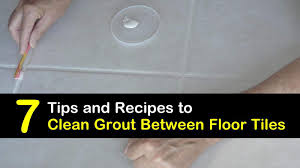 The grout used to fill the joints between the tiles is, by comparison, porous, relatively soft, and easily. 7 Quick Easy Ways To Clean Grout Between Floor Tiles