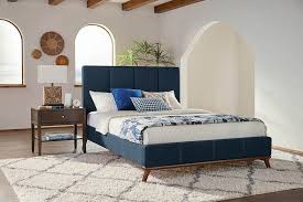 Coaster barzini black velvet queen platform bed. Barzini Plush Black Velvet Bed Kfrooms Free Delivery