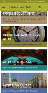 Sholat witir juga menjadi penutup dari ibadah qiyamul lail seperti sholat tahajud, sholat hajat serta sholat tarawih pada bulan ramadhan. Tatacara Solat Witir Lengkap Fur Android Apk Herunterladen