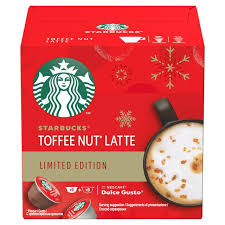 Starbucks By Nescafe Dolce Gusto Toffee Nut Latte Coffee Limited Edition X12 Pods 12 Drinks Sainsbury S