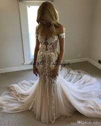 Pallas Couture Champagne Mermaid Wedding Dresses 2018 Modest Lace Tulle Off Shoulder Sweet Tra Red Wedding Dresses Beaded Wedding Dress Mermaid Wedding Dresses