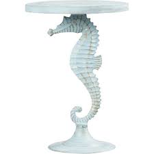 Tenesa Sea Horse Table Beach Style Decorating Persian Inspired Rug Seahorse