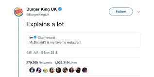 Kanye west tweeted a very awkward text exchange with john legend. We Had A Response In Three Minutes Behind Burger King S Record Breaking Kanye Tweet The Drum